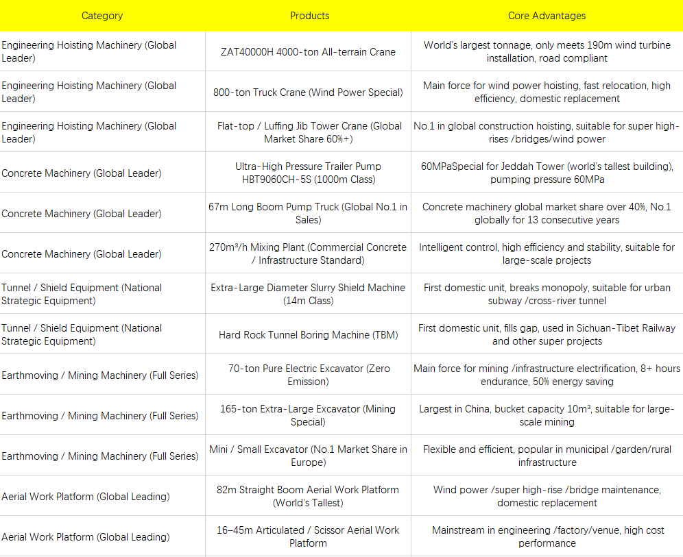 Typical export products, especially for all kinds of  mechanical and electrical products not limited to the listed .